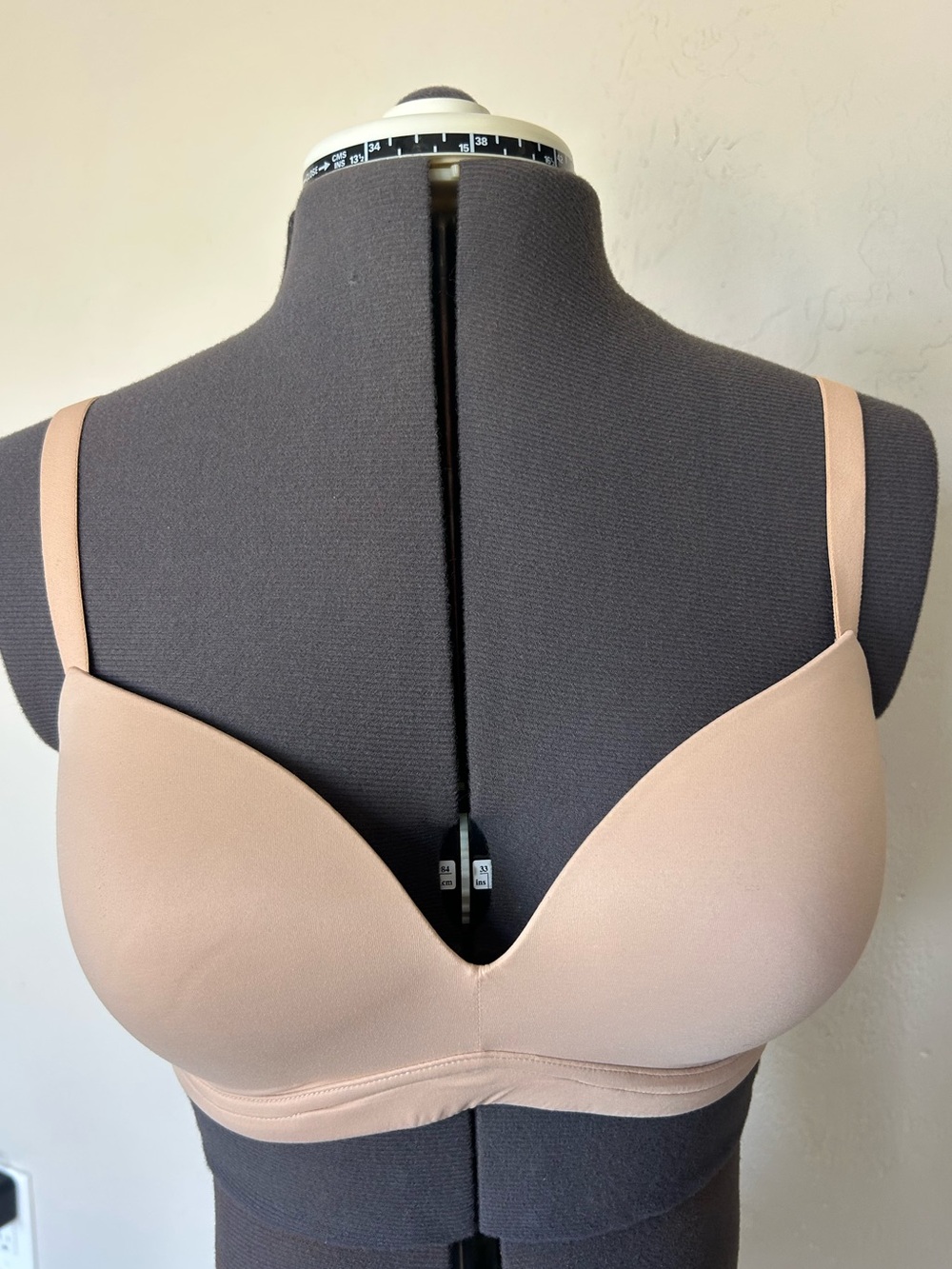 DOBREVA T-Shirt Bra Beige Solid 32DD Microfiber Hook & Eye Adjustable MPN (1978)